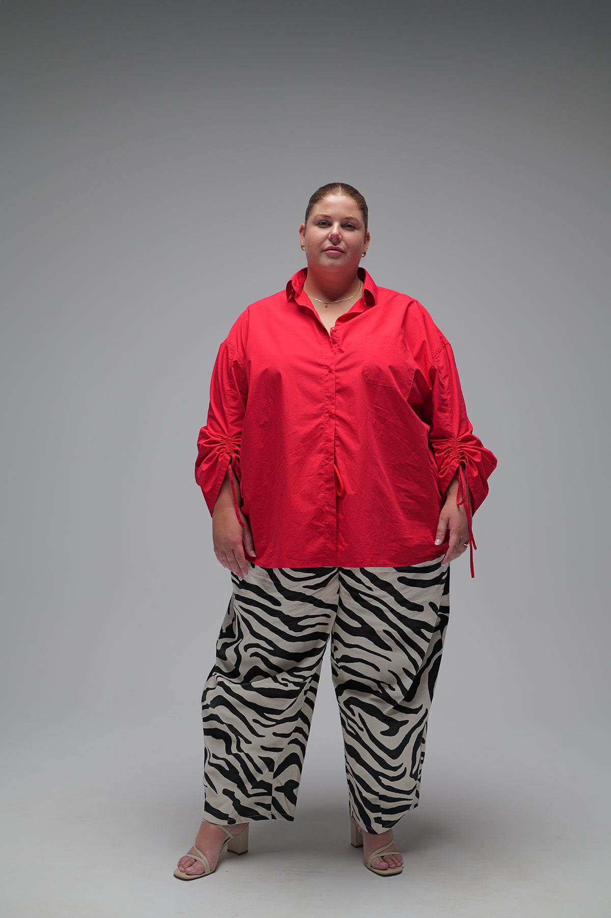 Red Poplin Shirt